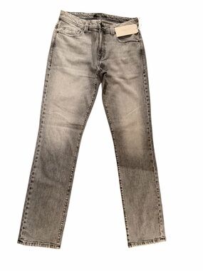 NWT Fidelity Gray Wash Skinny Jeans | Mid-Rise Stretch Denim | Size 32